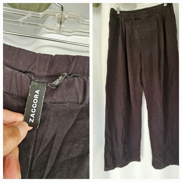 Zacorra • Black Wide Leg Weekenders • Womens Size 10 - Picture 1 of 6